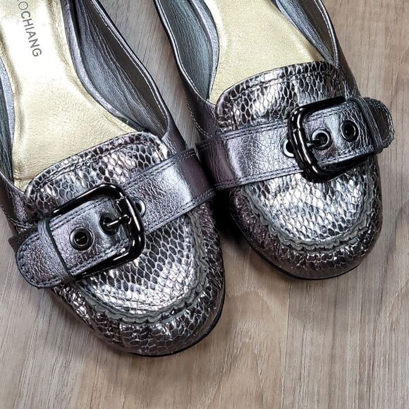 🔹️Arturo Chiang Bronze Buckled Leather Loafers Size 8.5 - Picture 4 of 15